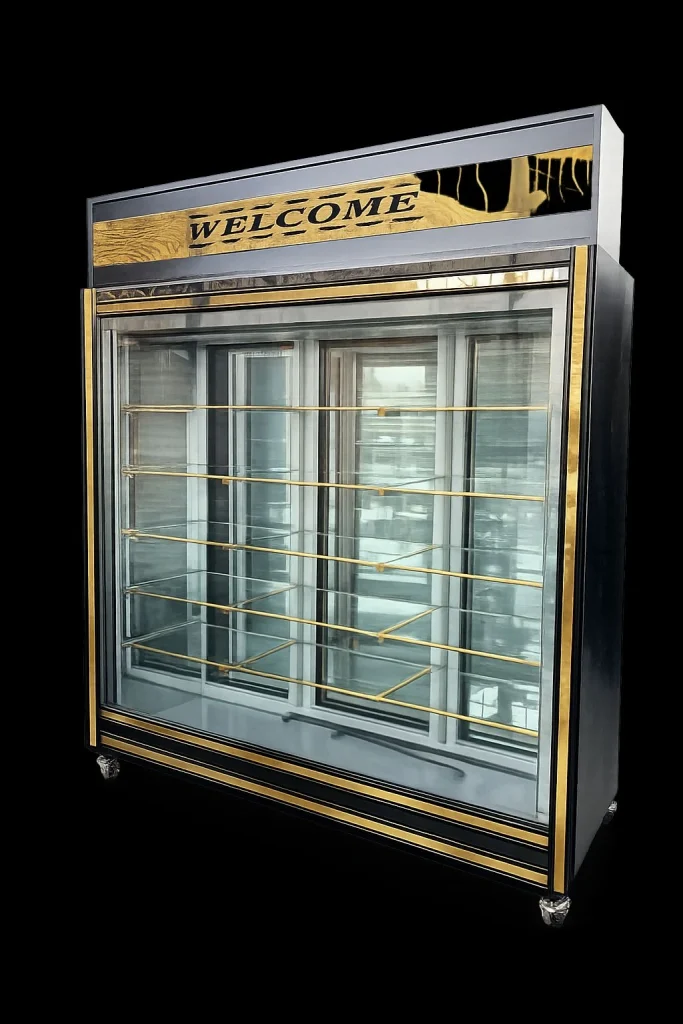 یخچال ایستاده الکتروسرمایش ۲ متری مخصوص مرغ و ماهی-الکتروسرمایش